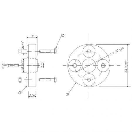 2.875 Flexible Disc Coupling